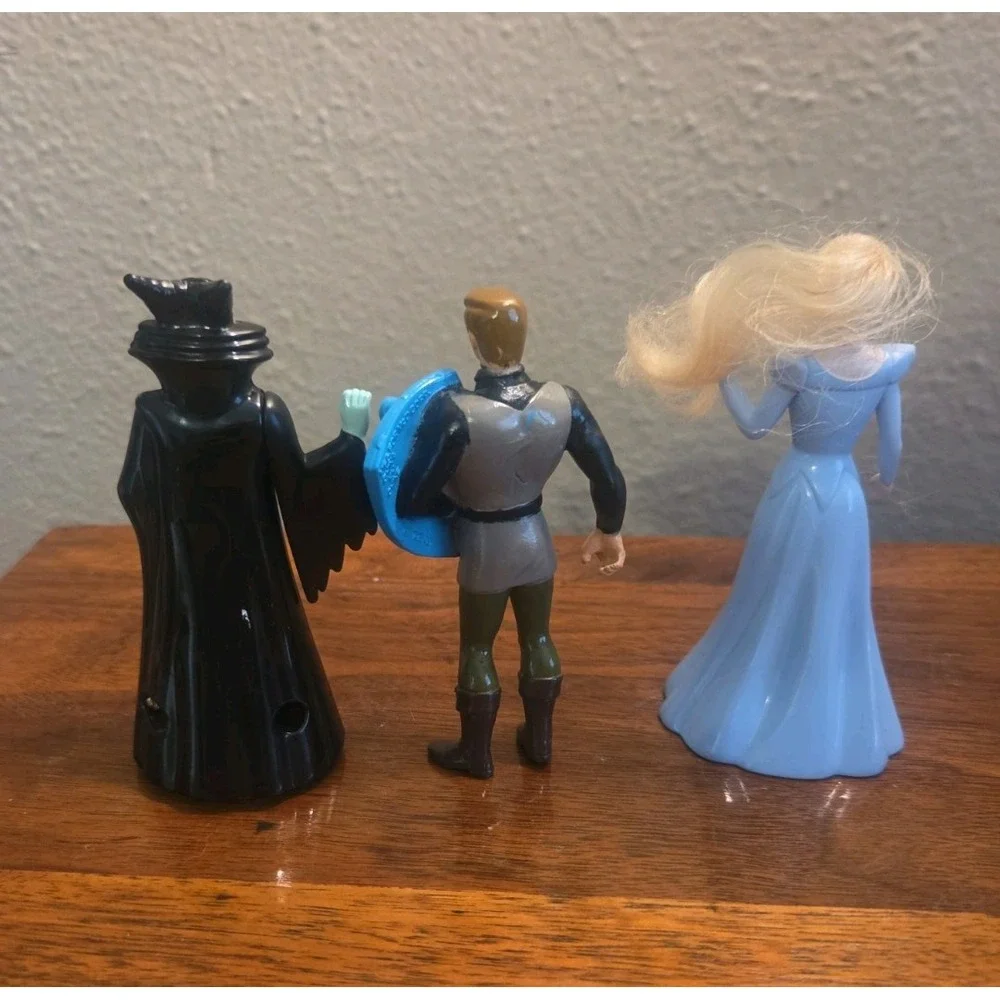 Sleeping Beauty Happy Meal Toys Vintage Pvc Figurines Disney Lot Of 4 90's